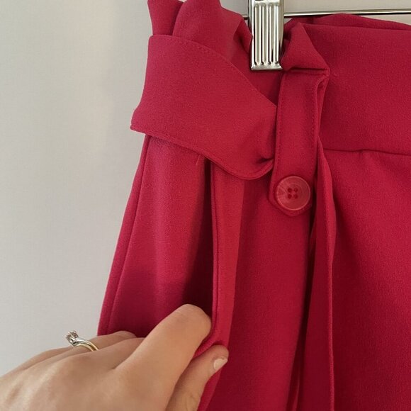 Sincerely Jules Womens Red High-Waisted Buttoned Shorts XL women's barbiecore - Picture 3 of 7